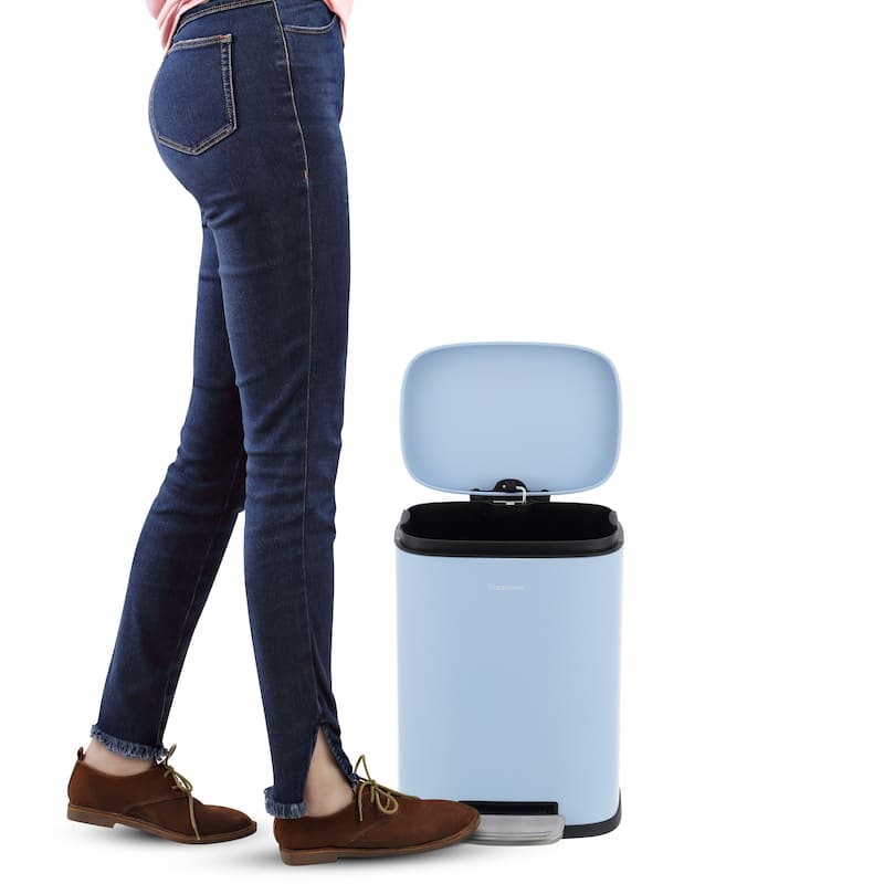 happimess 13-Gallon Trash Can with Soft-Close Lid and FREE Mini Trash Can