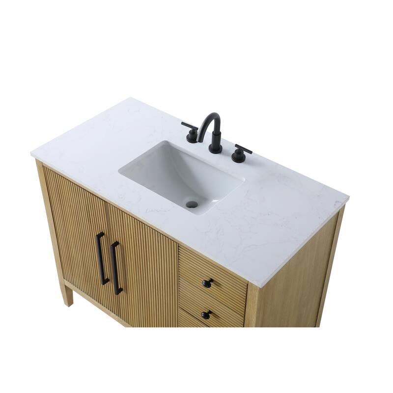 Elegant Lighting VF29642 Blakely 42" Free Standing Single Basin Vanity