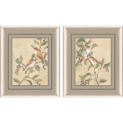 Songbird Fresco S/2 Framed Art Under Glass