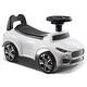 preview thumbnail 11 of 20, Plastic Ride on Push Car with Sit to Stand Toy and Music Steering Wheel Perfect Gift for Kids - 25.98 x 11.42 x 14.17 in