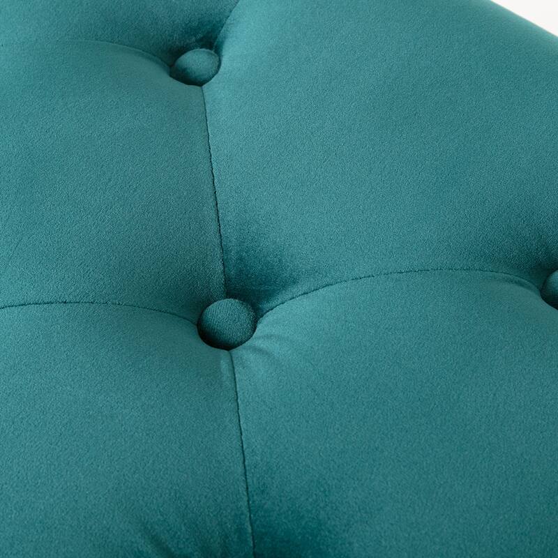 Modern 44" Length Button Tufted Bench