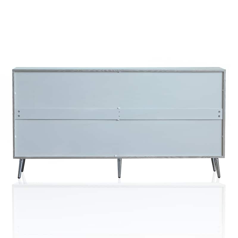 Modern Lacquered 4 Door Wooden Cabinet Sideboard Buffet