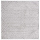 preview thumbnail 10 of 65, SAFAVIEH Tahoe Shag Nieki Geometric 1.2-inch Thick Rug 6'7" Square - Grey - Square