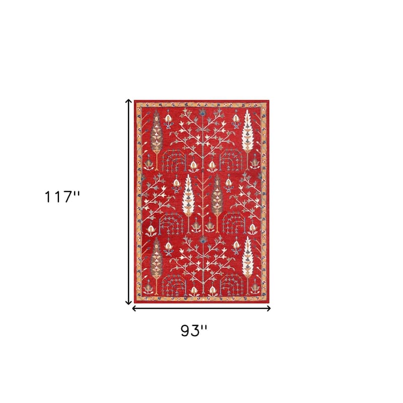 Dahoy Hand Tufted Floral Traditional Area Rug By HomeRoots