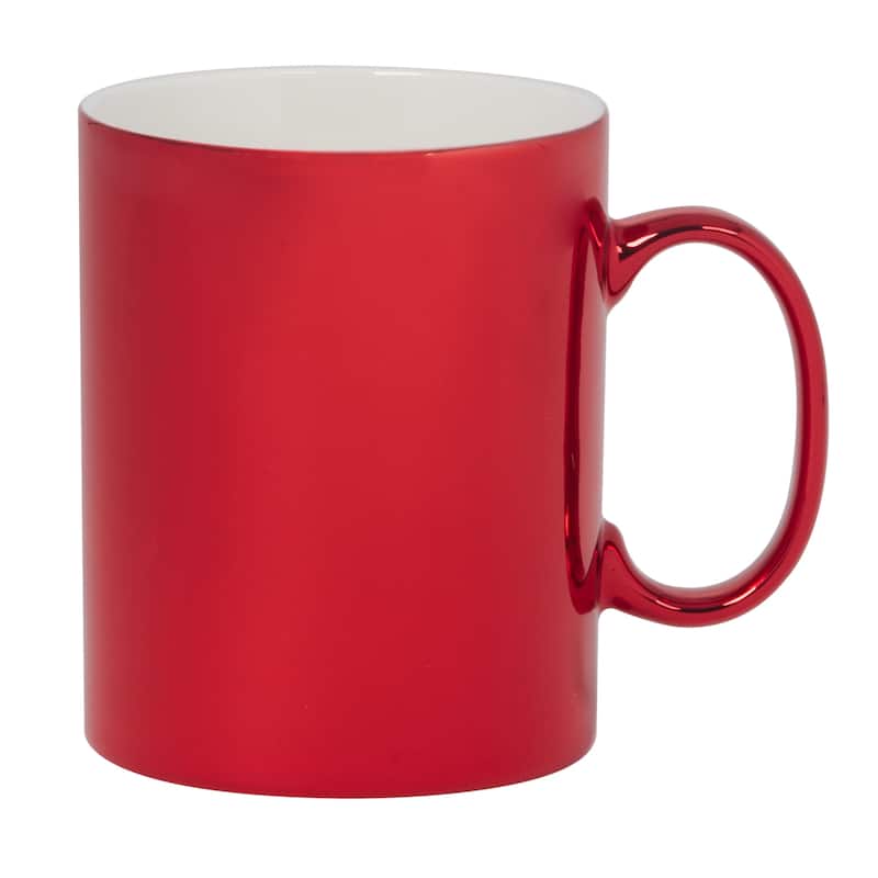 Certified International Holiday Lights Red 16 oz. Mugs, Set of 6