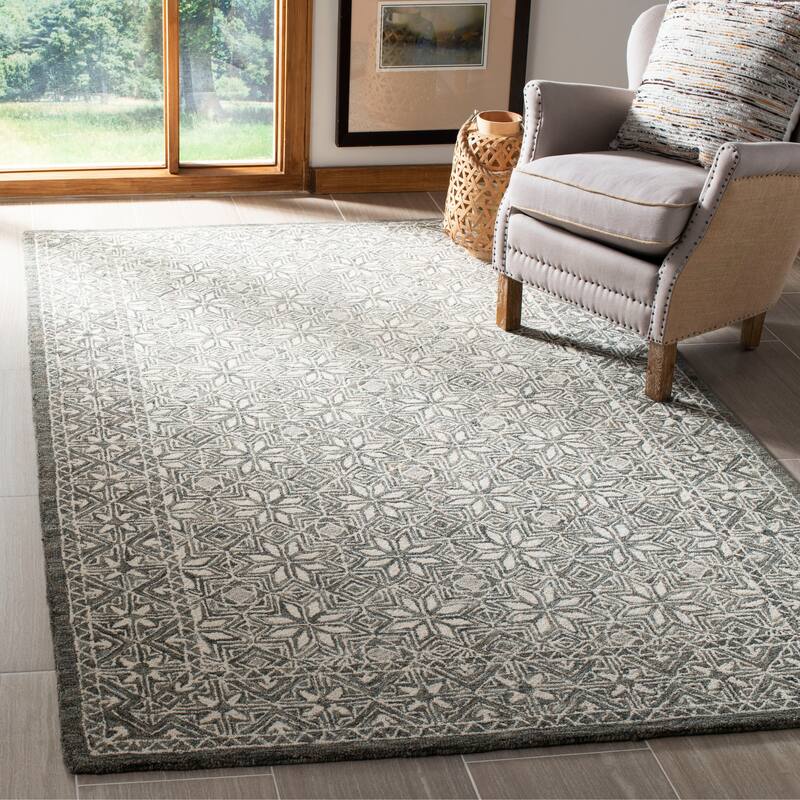 SAFAVIEH Handmade Micro-Loop Sudeshna Wool Rug