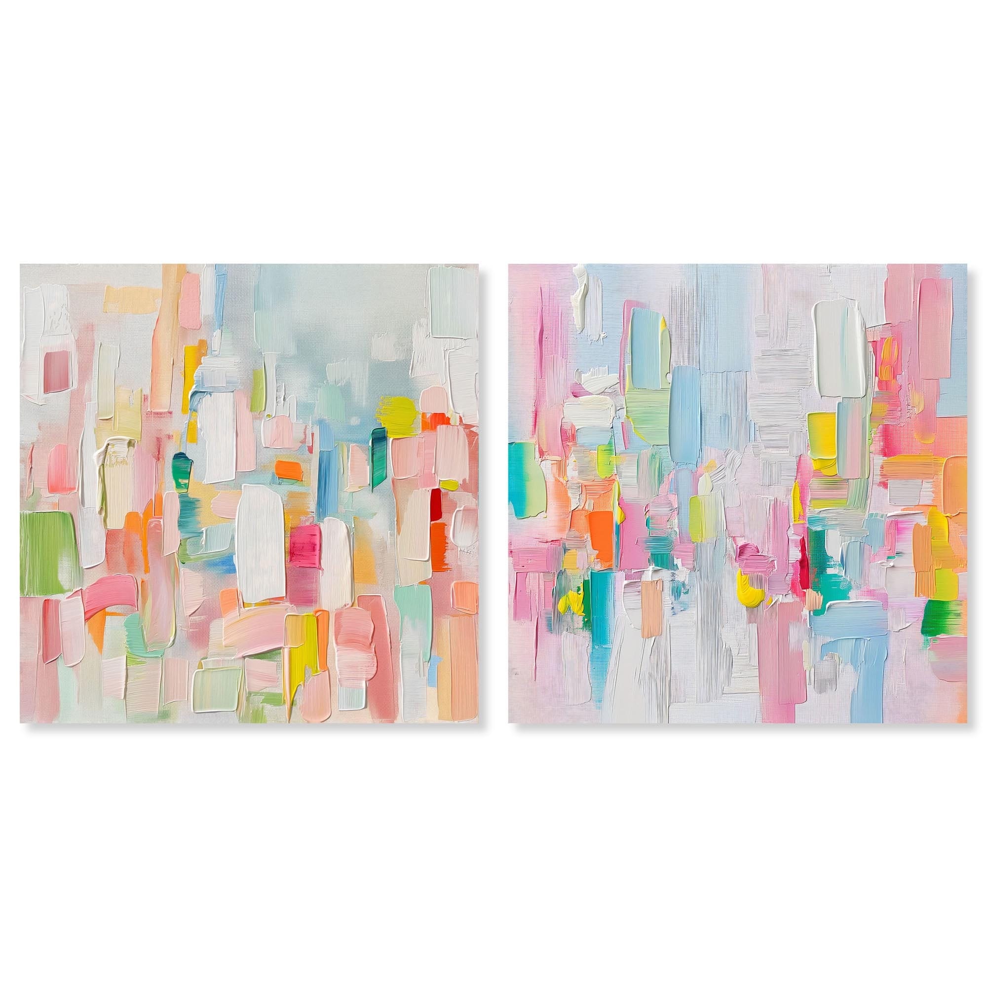 Color Symphony Set Canvas Set of 2 by Art Remedy, Gallery Wrapped