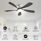 preview thumbnail 40 of 67, 52"/66" Inch Ceiling Fan with Light,APP and Remote Control, Low Profile,Smart Optional