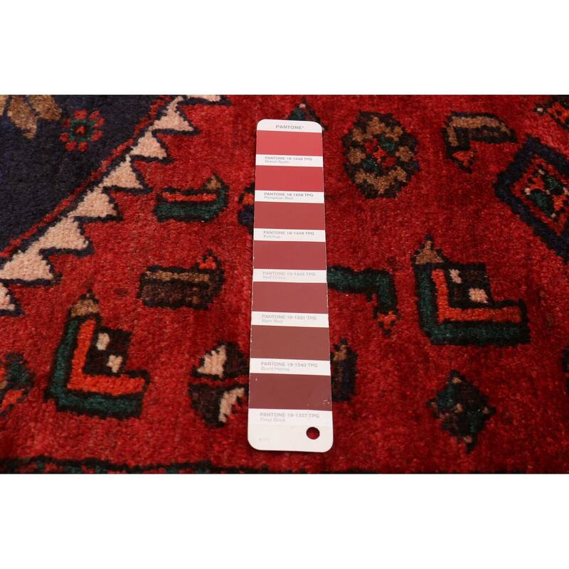 ECARPETGALLERY Hand-knotted Andelz Red Wool Rug - 4'4 x 7'1