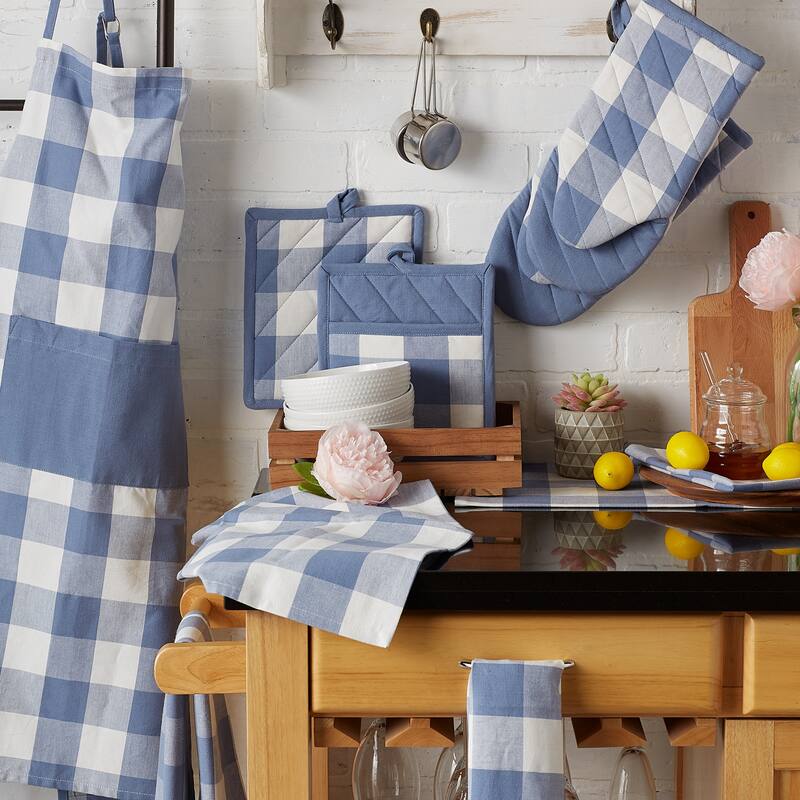 DII Vintage Red Buffalo Check Dishtowel (Set of 3)