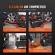 preview thumbnail 2 of 5, Air Compressor for Auto Repair, Tire Inflation, Spray Painting, Woodwork Nailing - 6.3 Gallon