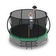 preview thumbnail 12 of 12, 14ft Green Round Outdoor Trampoline with Safety Enclosure Net and Ladder