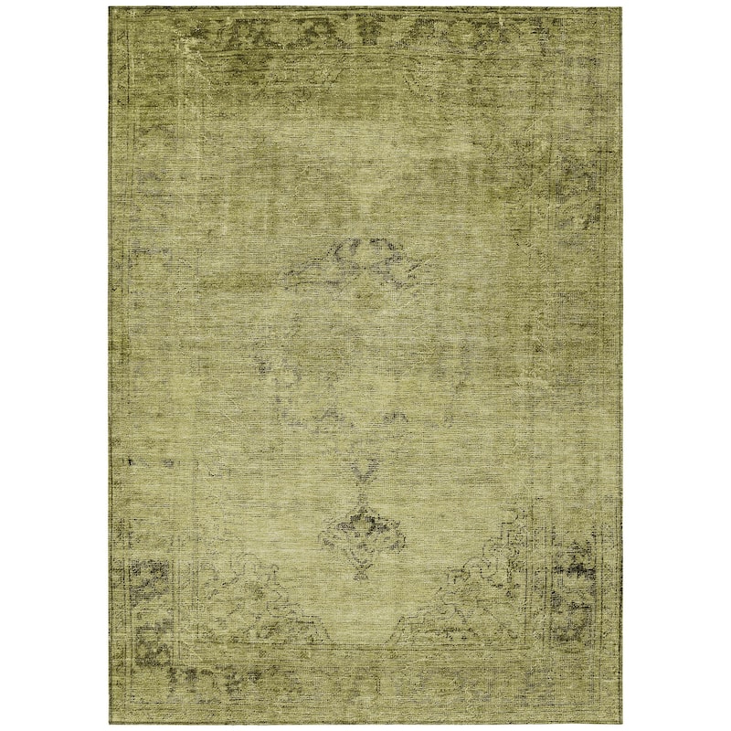 HomeRoots Oriental Traditional Rectangle Outdoor Rug