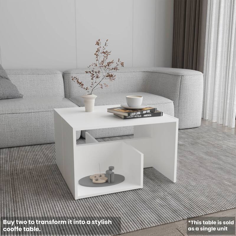 Side Table 25" H, 1 Shelf,full assembly required,FSC Certified CPSIA Compliant