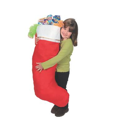 Jumbo Stocking, Christmas, Home Decor, Tablecloths, 1 Piece - 45"
