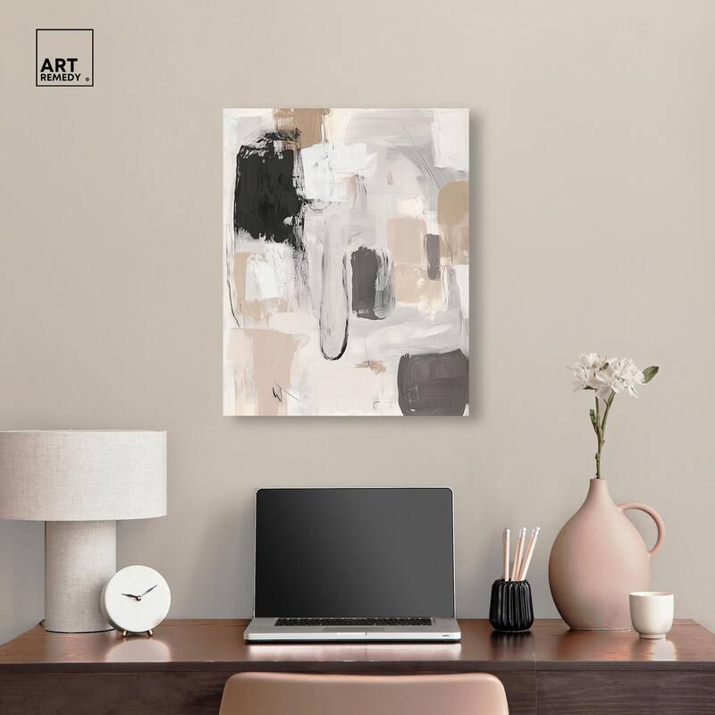 Beauty of Beige I Canvas by Art Remedy, Gallery Wrapped