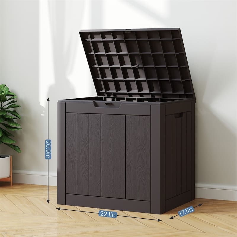 31 Gallon Resin Deck Box-Organization and Storage for Patio Furniture