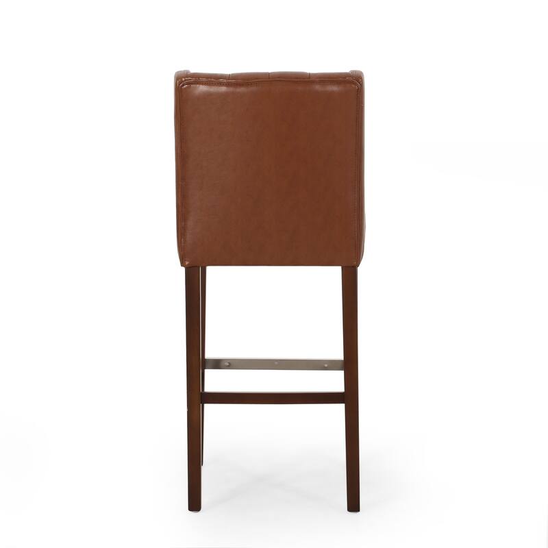 Fabric High Bar Stool, Tufted Back Bar Chair, Kitchen Island Dining Chair, Front Desk Reception Chair, Bistro Counter Chair