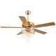 preview thumbnail 20 of 34, 52"/62" Modern Crystal Chandelier Ceiling Fan Light,Reversible Airflow,E12 Bulbs,for Bedroom,Kitchen,Patio