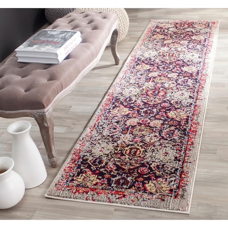 SAFAVIEH Monaco Nevzeta Distressed Boho Rug - 2'2" x 6' Runner