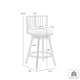 preview thumbnail 12 of 64, Harper Modern Swivel Bar Stool, Upholstered Counter Height Chair with Solid Wood Frame