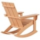 preview thumbnail 6 of 8, Shoreside Modern Eco-Friendly All Weather Poly Adirondack Rocking Chair
