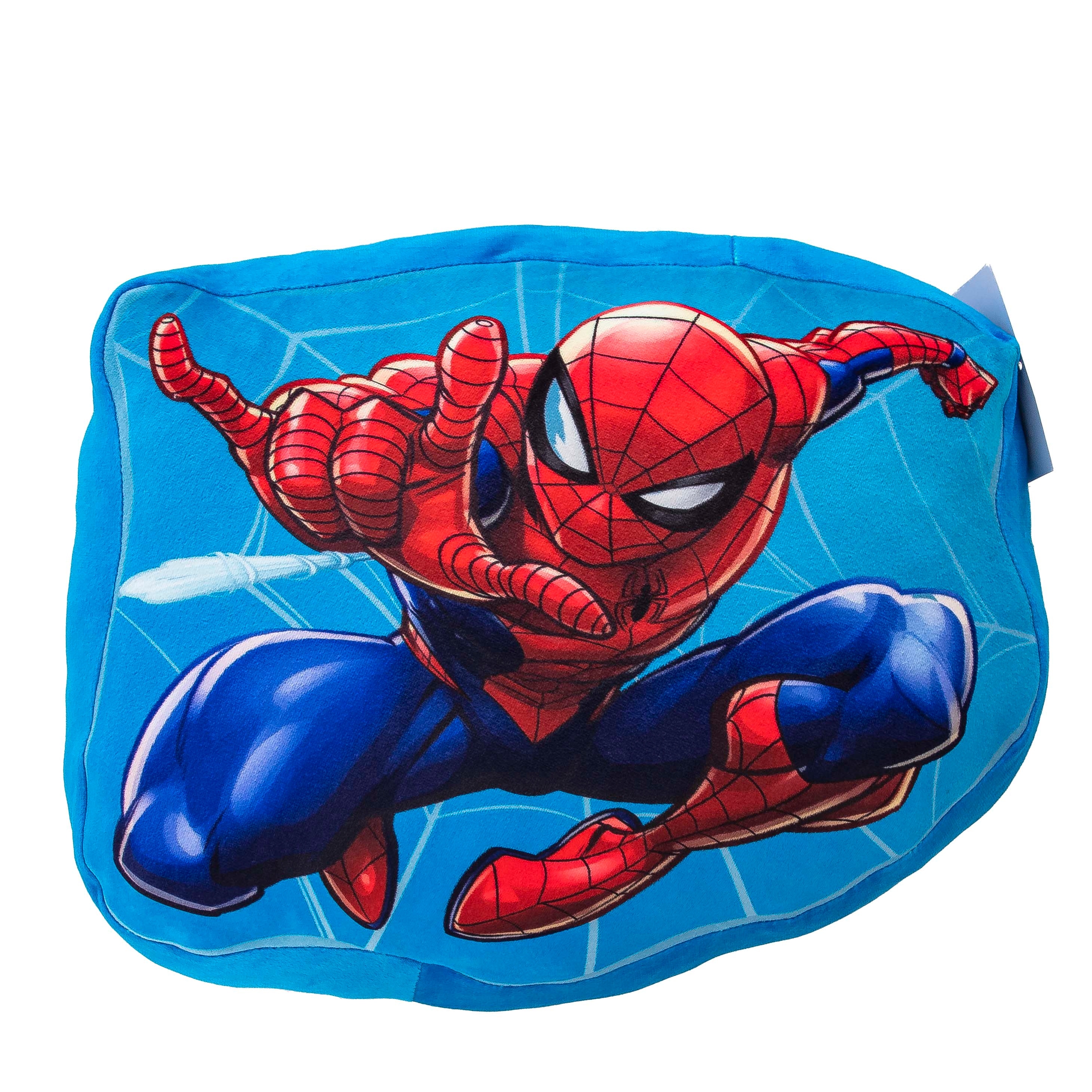 Spider Man Web Launch Travel Cloud Pillow Blue