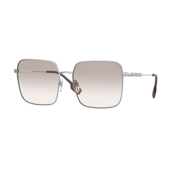 Burberry BE3119 10057I 58 Silver Woman Square Sunglasses. Opens flyout.