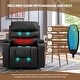 preview thumbnail 5 of 52, EROMMY Oversized Power Lift Recliner with Massage & Heat – PU Leather Chair with Pockets, Cup Holders & USB Port