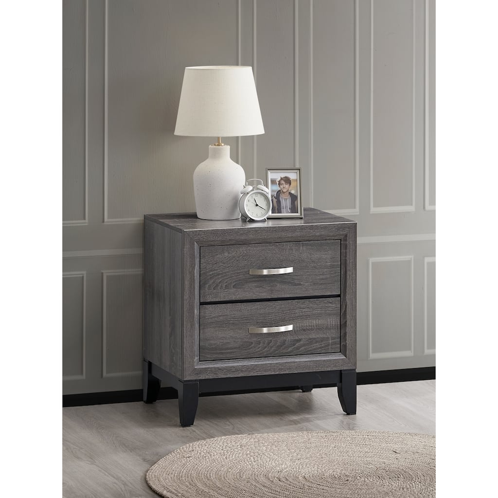 Glasgow Nightstand:With Two English Dovetail Drawers And Smooth Slides