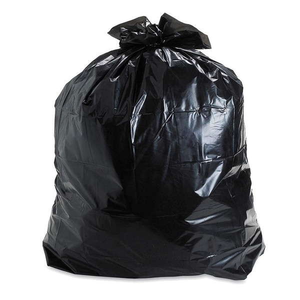38 X 58 X 3Mil 50 Bags Black Trash Bag 55-60 Gallon 38/” X 58/” X 2-3Mil