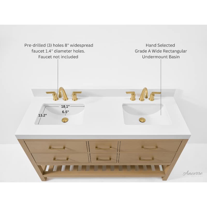 Ancerre Designs Elizabeth Bathroom Vanity Set