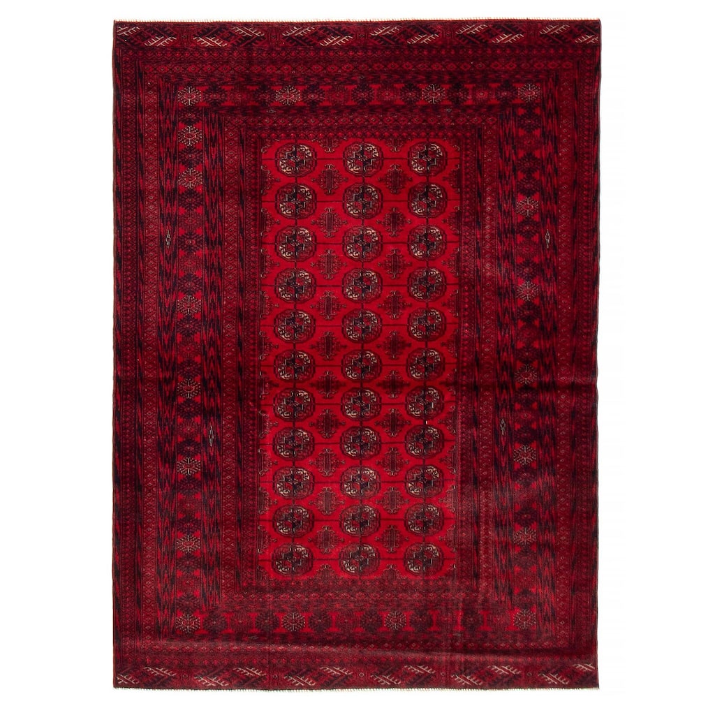Teimani Red Rug 4'1" x 5'8" - 4'1 x 5'8