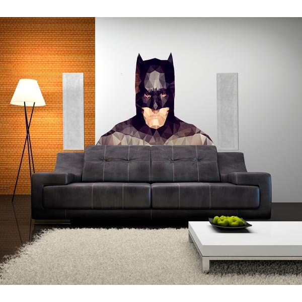 Batman Polygonal Wall decal, Batman Polygon Modern Kitchen wall art,  sticker - Overstock - 31790949