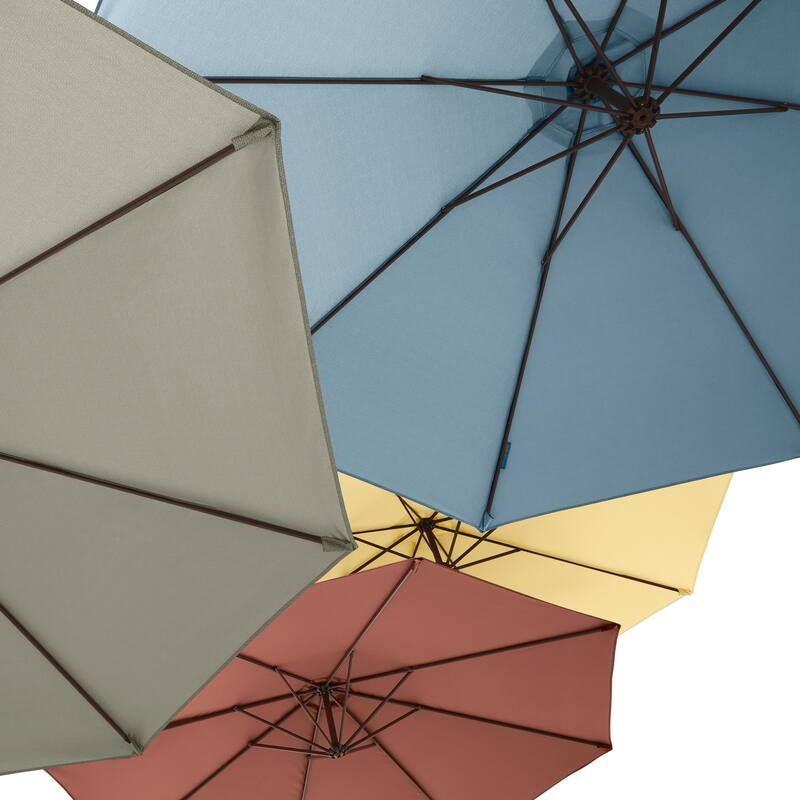 Duck Covers Weekend 10 Feet Patio Cantilever Umbrella, Base Included