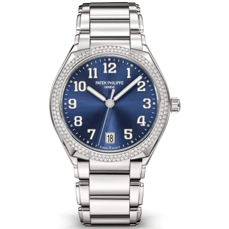 Patek Philippe Pre-Owned Twenty-4 Diamond Bezel Women's Watch - Blue - 36mm