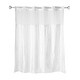 preview thumbnail 2 of 3, Whitmor No Hook Split Ring Shower Curtain, w/Snap-In Liner, 71" x 77"