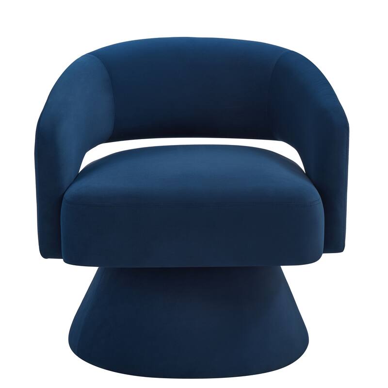 Swivel Barrel Chair, Upholstered Velvet Round Accent Chairs,360 Degree