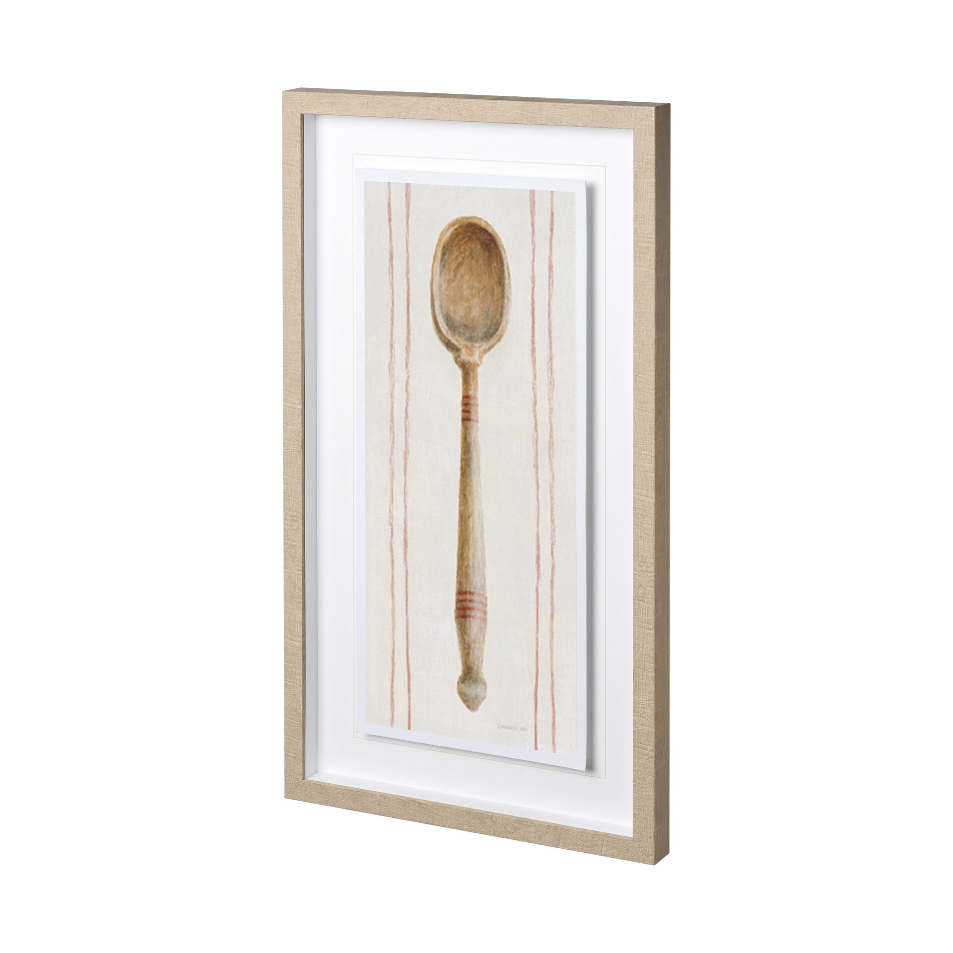 Mercana Floursack Kitchen III by Mercana Studio Hand Embellished Textured Framed Art Print Matted under Glas