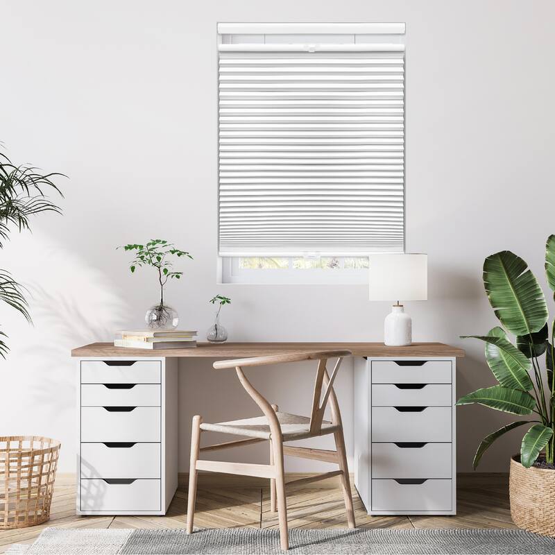 72-inch White Blackout Top Down/Bottom Up Shade