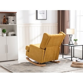 Comfortable Rocking Chair, Accent Chair, Rocking Armchair with Soft ...