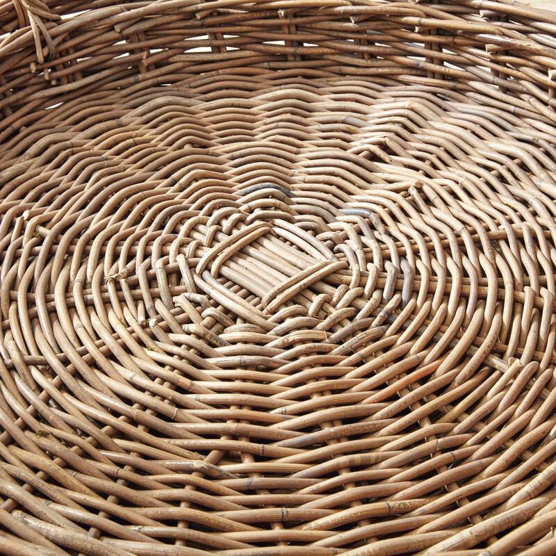 Normandy Extra Large Low Round Baskets, Set Of 2