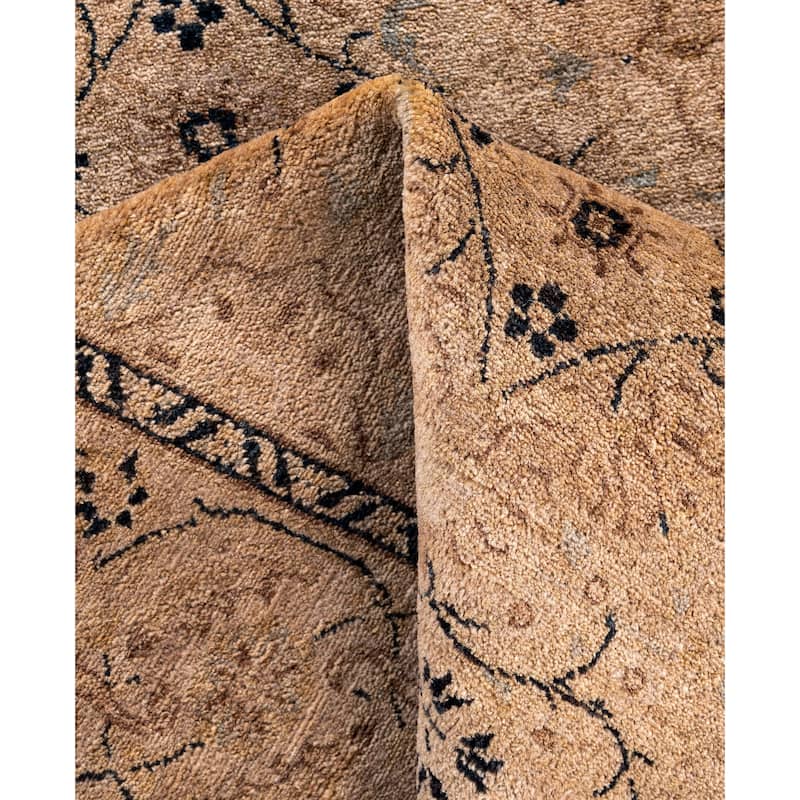 Overdyed One-of-a-Kind Hand-Knotted Runner Rug - Beige - 2' 8" x 8' 4"