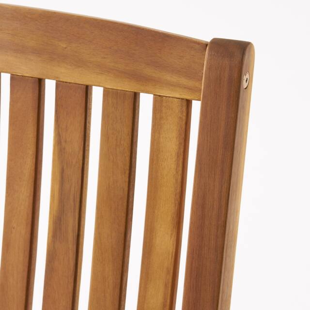 Arcadia Outdoor Acacia Wood Rocking Chair by Christopher Knight Home