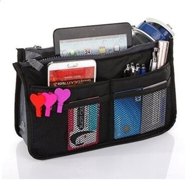 Shop Multi-Pocket Handbag Organizer Purse Insert Liner Pouch Medium Size with Handles Many ...