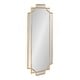 preview thumbnail 86 of 91, Kate and Laurel Minuette Traditional Decorative Framed Wall Mirror 16x42 - Gold