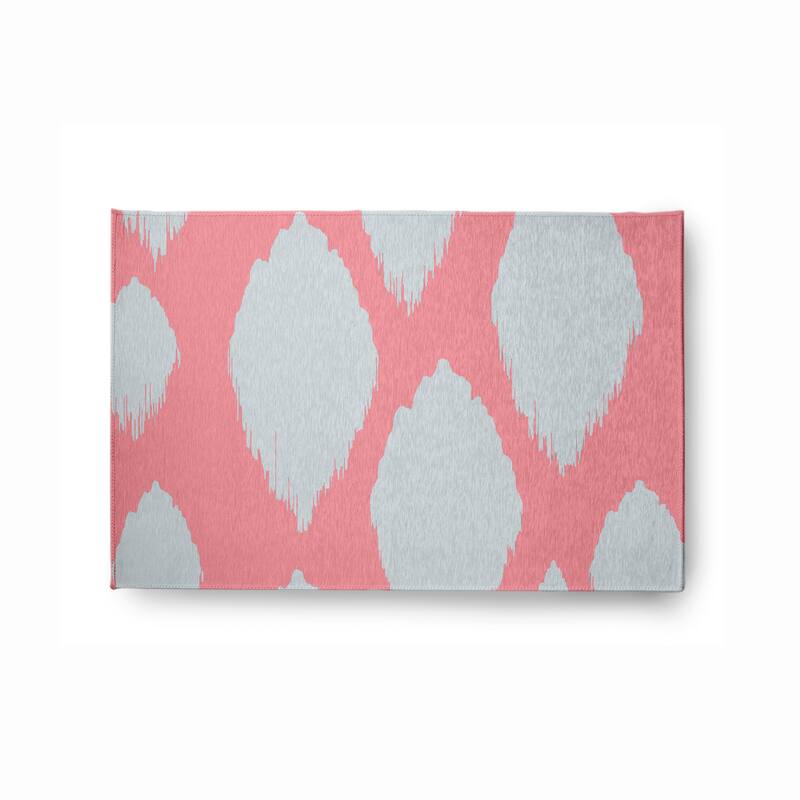 Web of Ikat Soft Chenille Rug - 2' x 3' - Pink