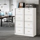 preview thumbnail 29 of 34, 4 Drawer Wood File Cabinet with Lock for Home Office 2-Pieces(White)