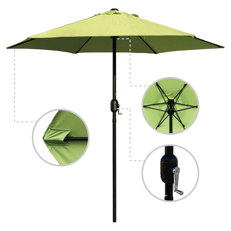 Maypex 7.5 Feet Crank Market Umbrella