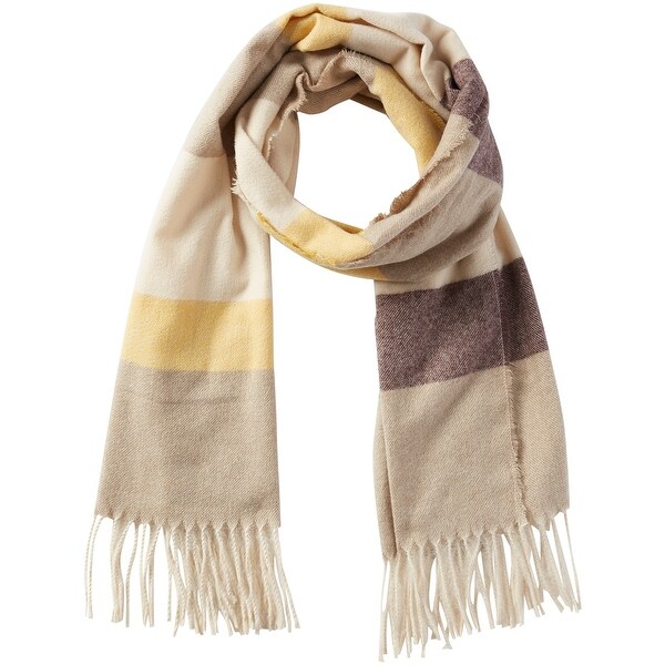 Tickled Pink Black & Gray Jack Stripe Fringe Scarf. Opens flyout.